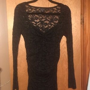 Black lace dress